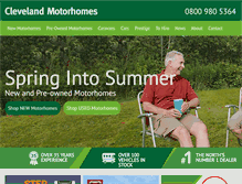 Tablet Screenshot of clevelandmotorhomes.co.uk